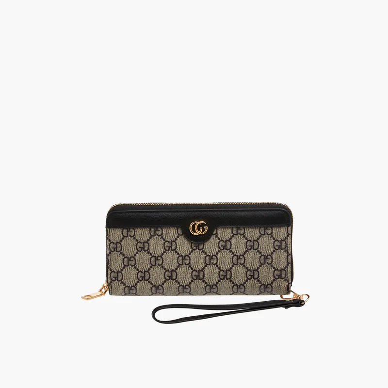 ساشا Printed Wallet with Zip Closure for Women